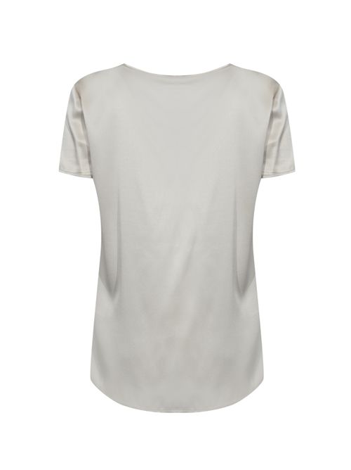 Blusa Cortona in raso di seta Grigio Perla MM Max Mara | 2526116017600004